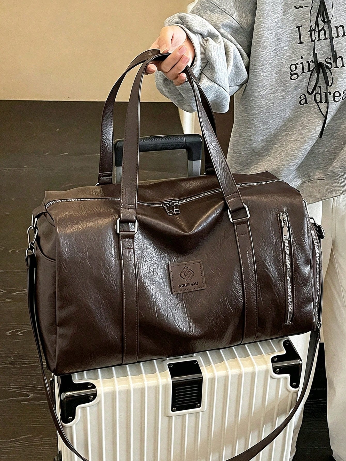 Sac de voyage grande capacité à poches multiples, sac de voyage portable, sac de sport