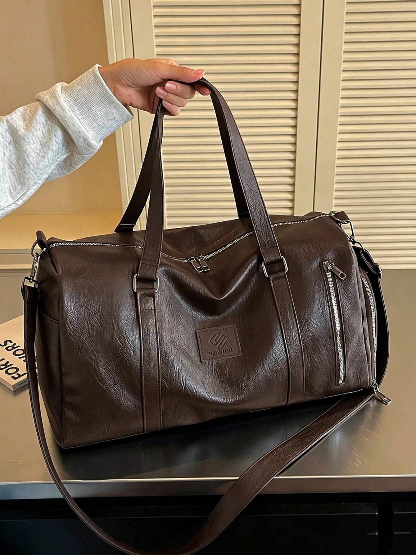 Sac de voyage grande capacité à poches multiples, sac de voyage portable, sac de sport — vue 3