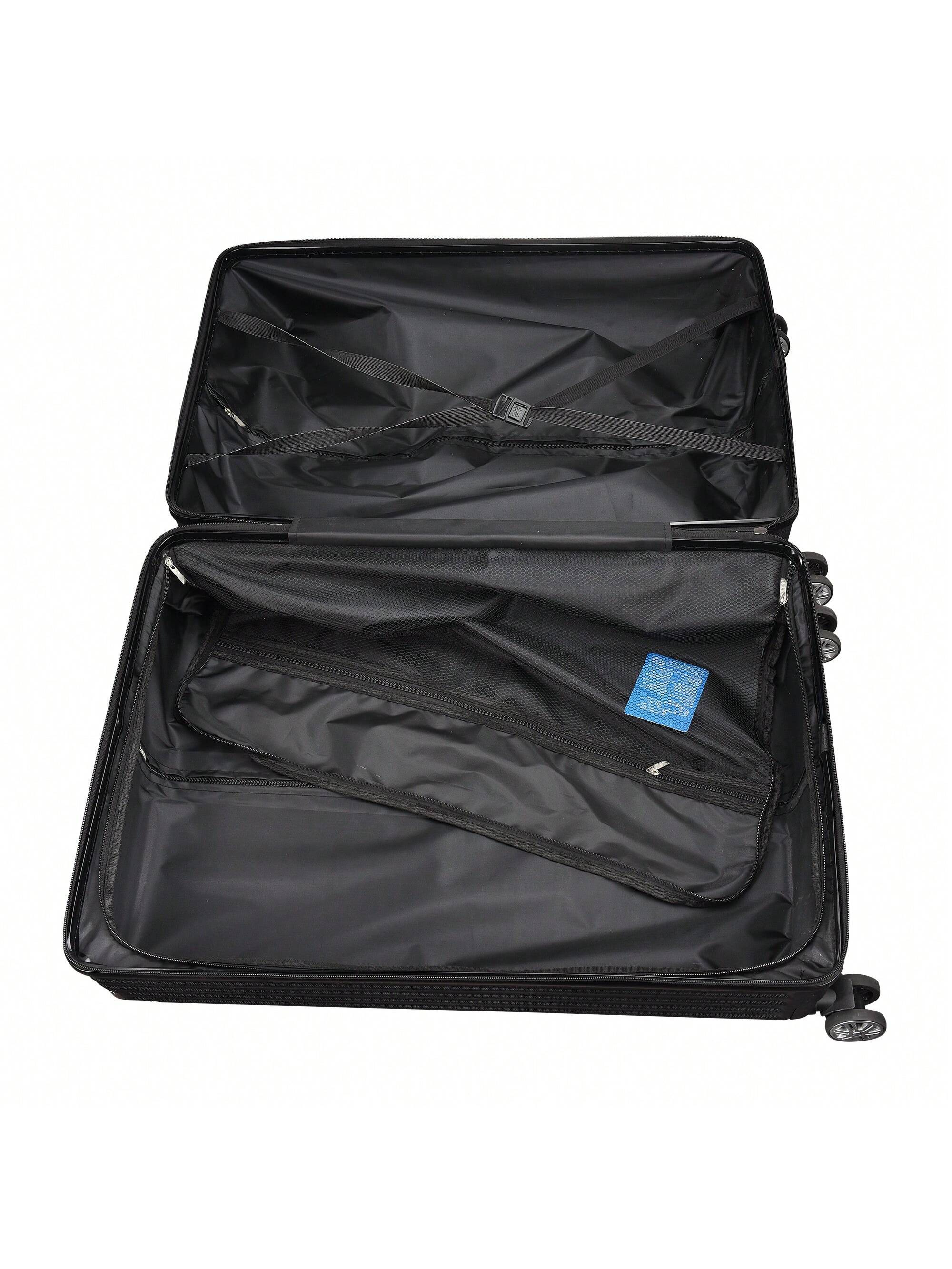 Ensemble de 3 chariots portables en ABS de base, 20", 24", 28", 4 roues universelles, — vue 3
