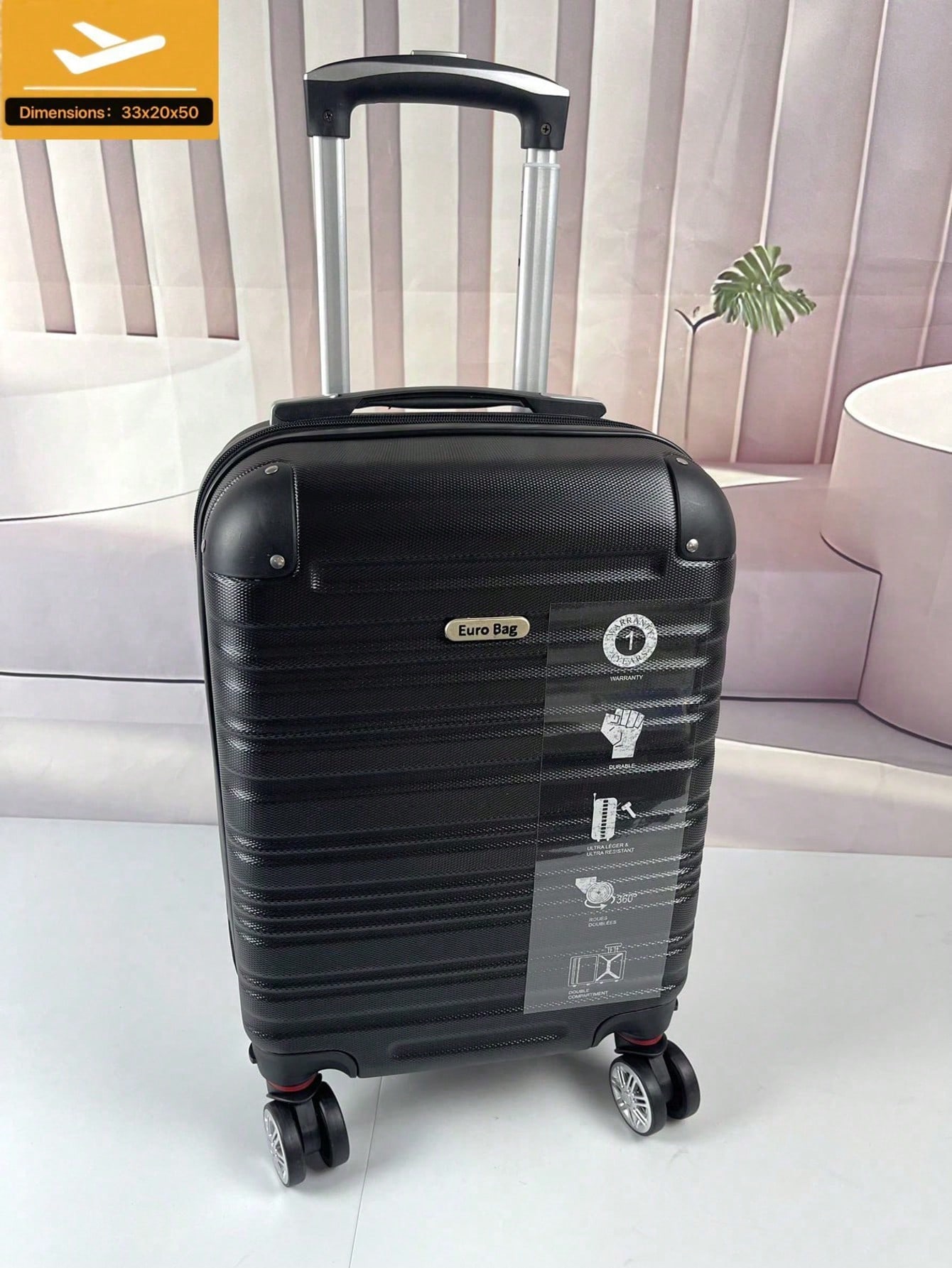 La roulette omnidirectionnelle à 8 roues est équipée de roues omnidirectionnelles — vue 2