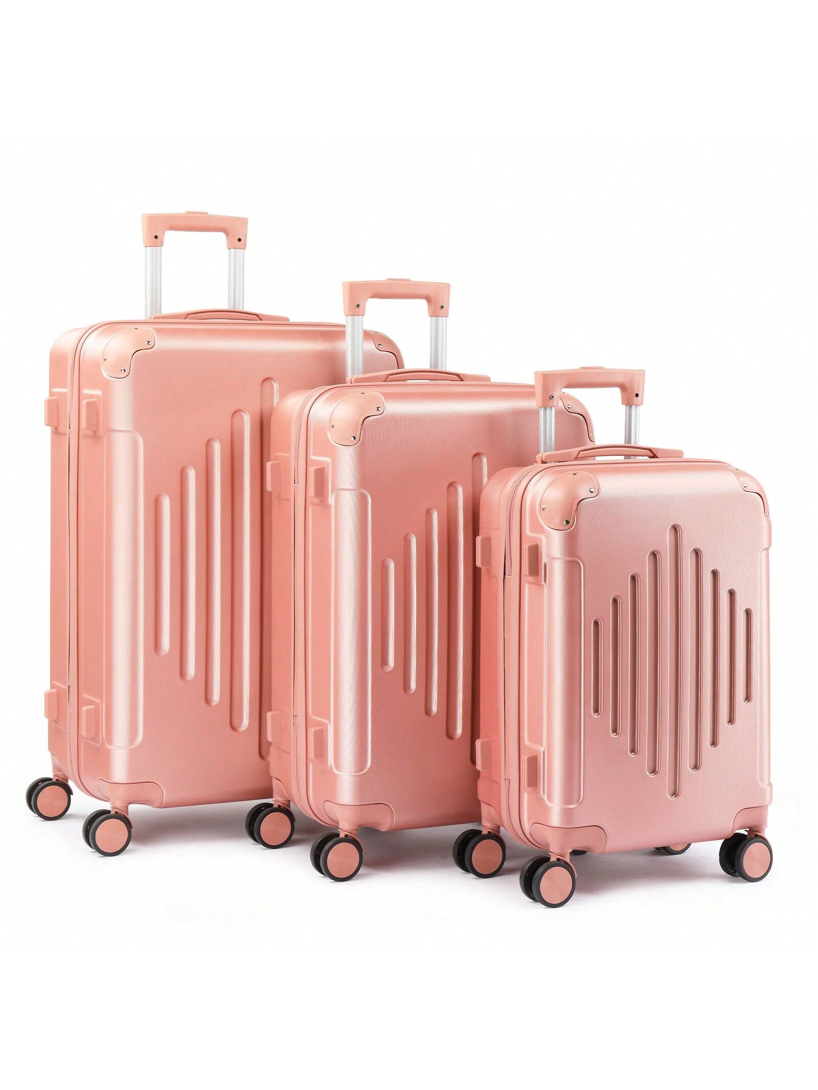 Valise de voyage 3/1 pièces avec protections d'angle, 20/24/28 pouces, coque rigide, — vue 4