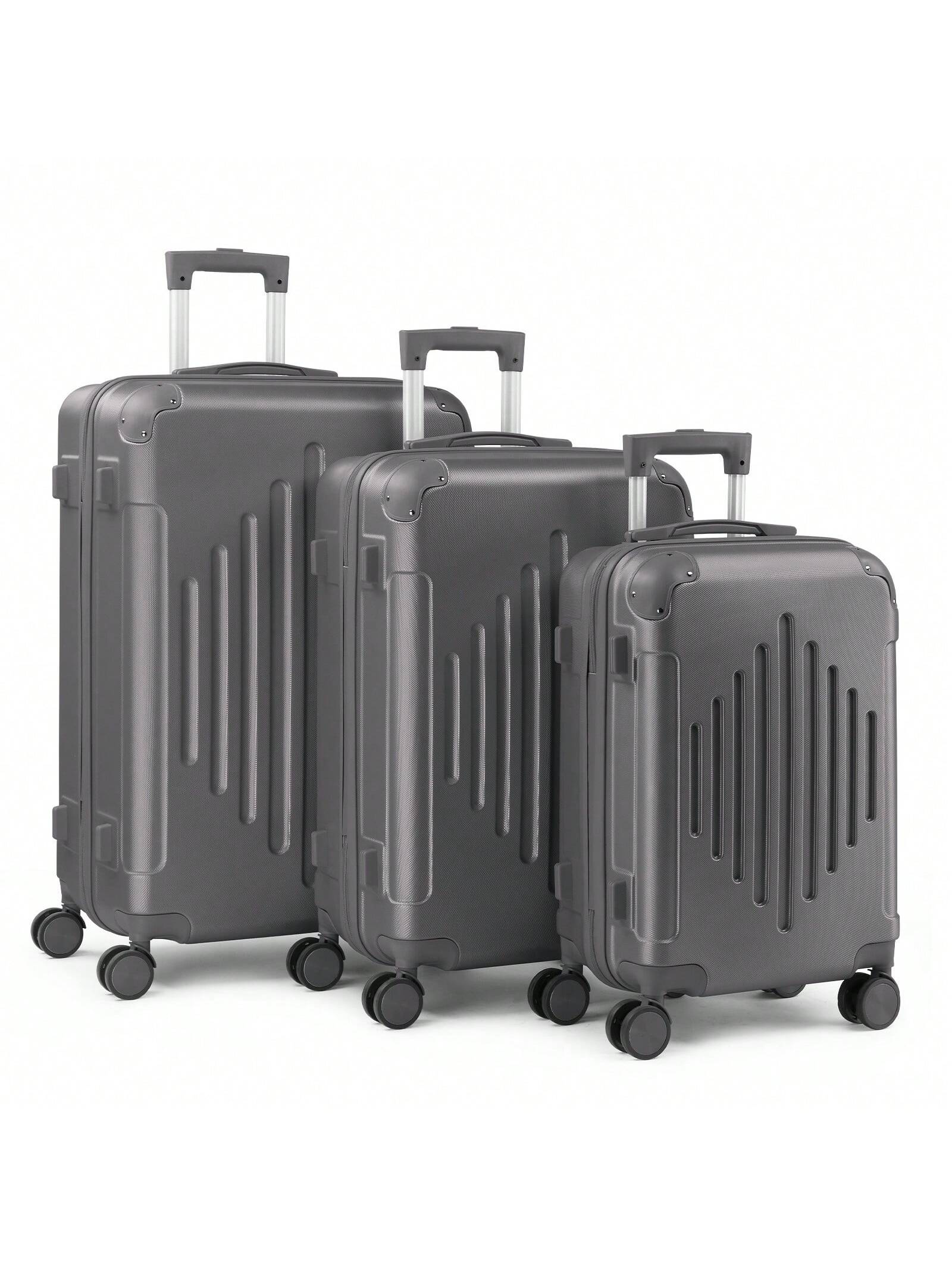 Valise de voyage 3/1 pièces avec protections d'angle, 20/24/28 pouces, coque rigide, — vue 10
