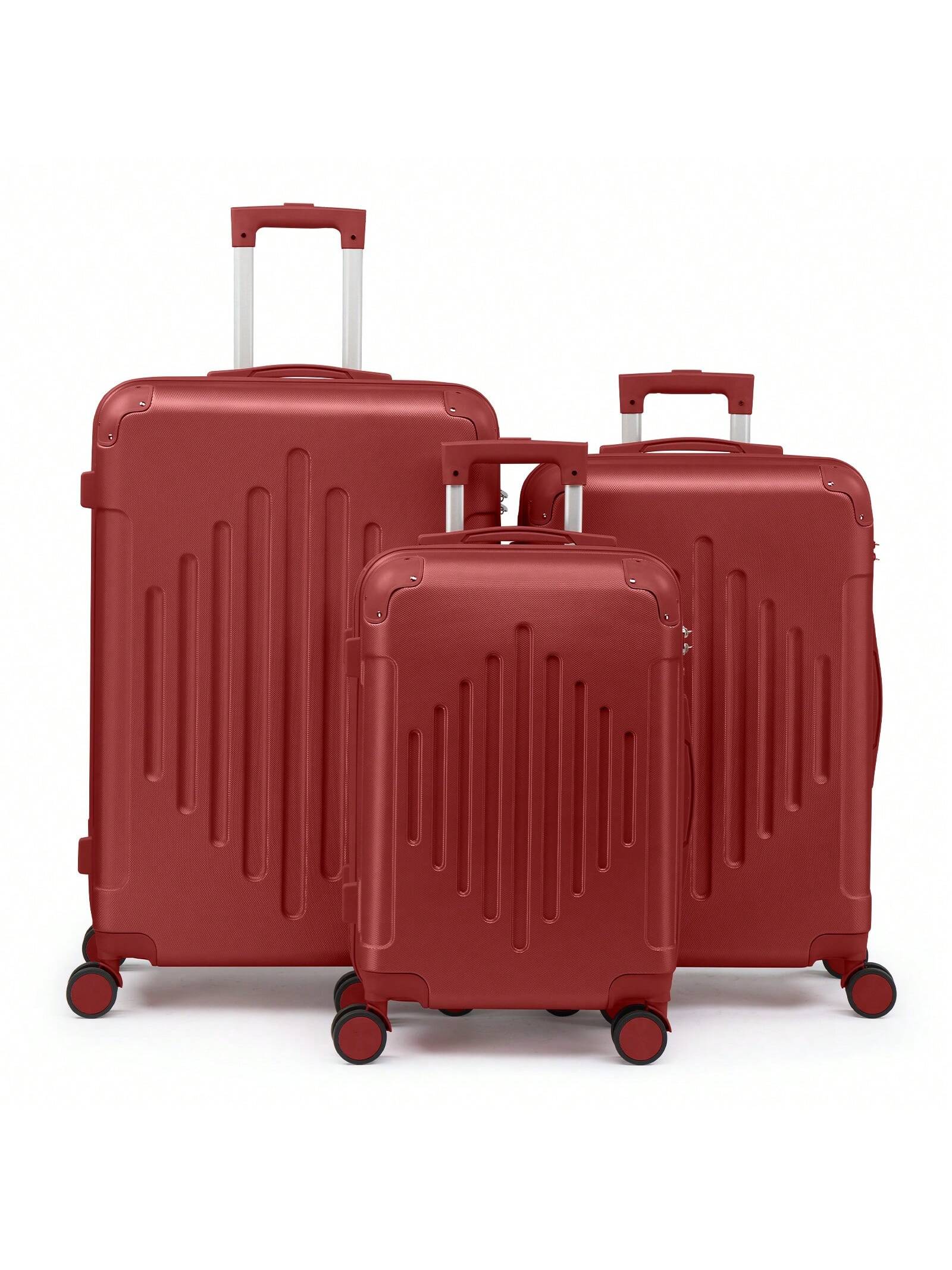 Valise de voyage 3/1 pièces avec protections d'angle, 20/24/28 pouces, coque rigide, — vue 13