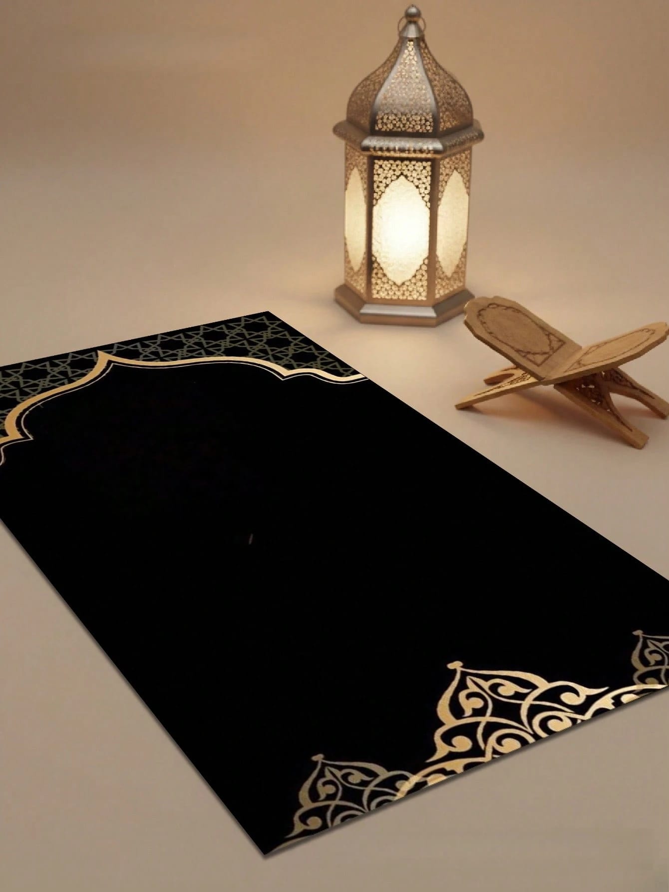 Tapis de prière, design minimaliste, doux et lavable, convient aux lieux religieux et à