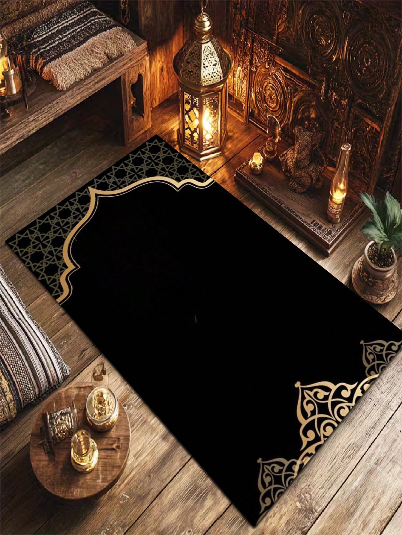 Tapis de prière, design minimaliste, doux et lavable, convient aux lieux religieux et à — vue 2