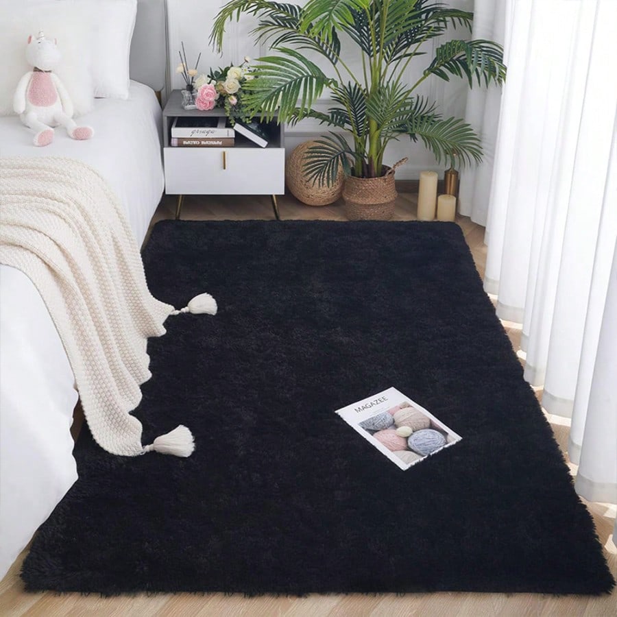 Tapis Tie-Dye, Tapis en peluche de polyester moderne, Décoration de la maison et de la — vue 7