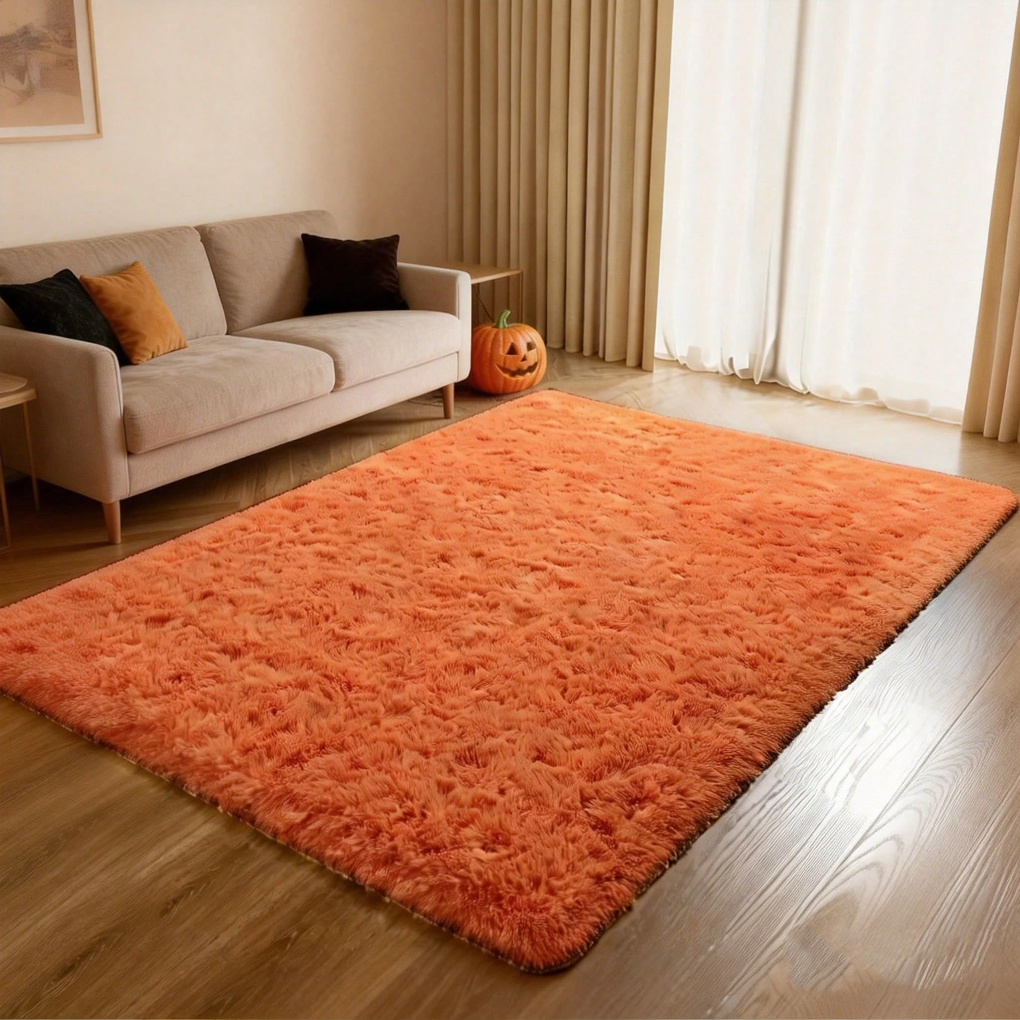 Tapis Tie-Dye, Tapis en peluche de polyester moderne, Décoration de la maison et de la — vue 18