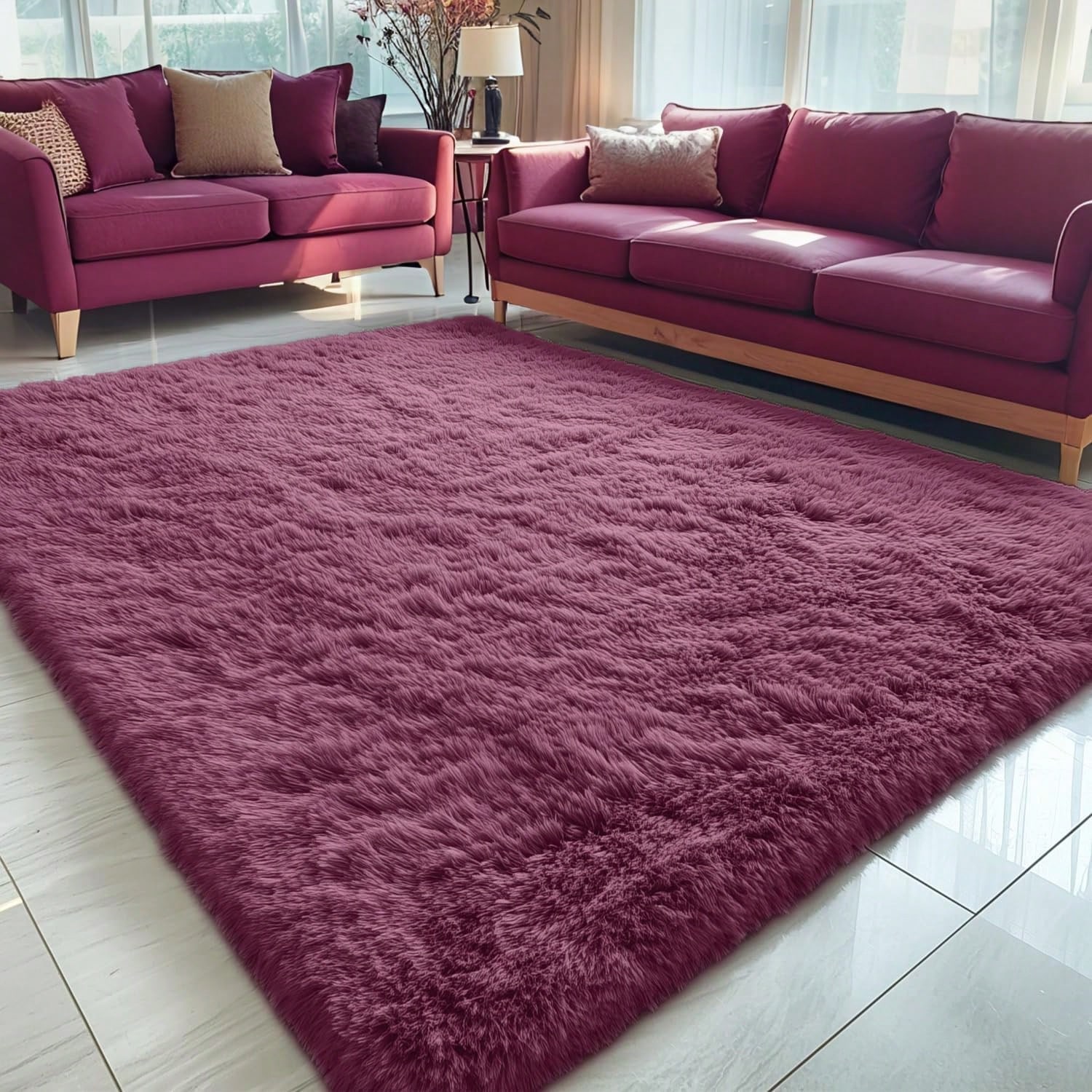 Tapis Tie-Dye, Tapis en peluche de polyester moderne, Décoration de la maison et de la — vue 17