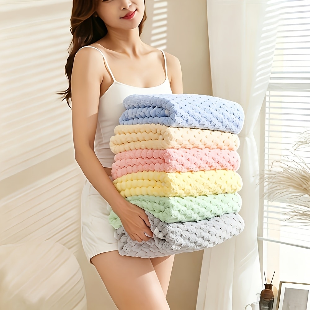 Parure 4 serviettes bain luxe super douces super absorbantes — vue 6