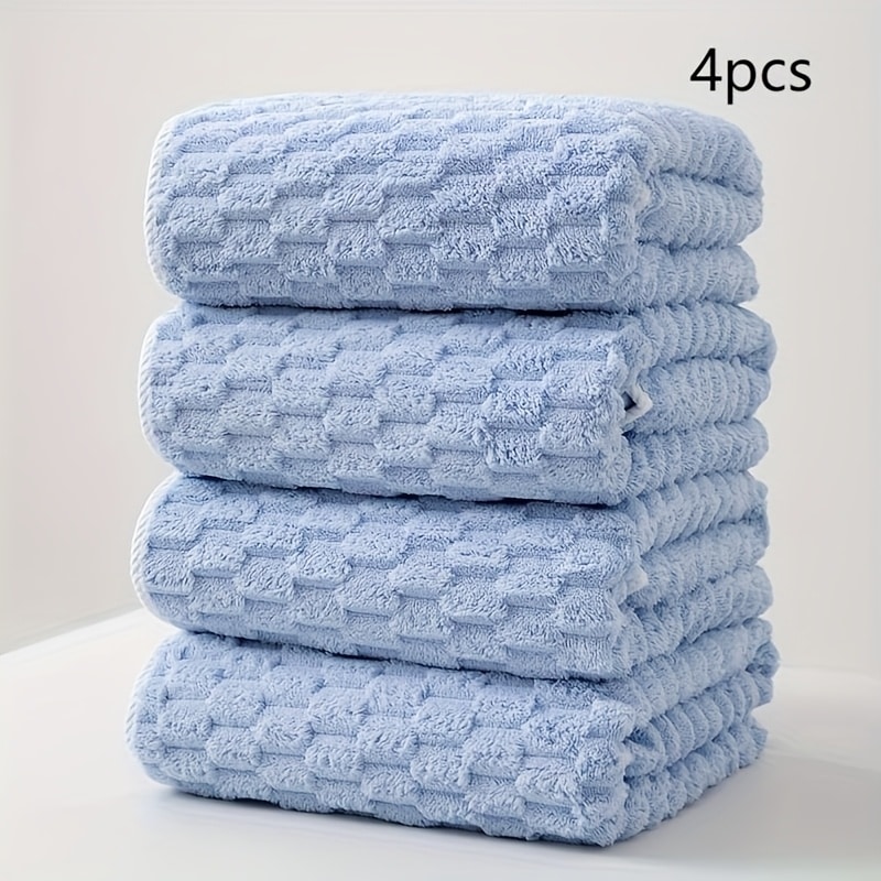 Parure 4 serviettes bain luxe super douces super absorbantes — vue 2