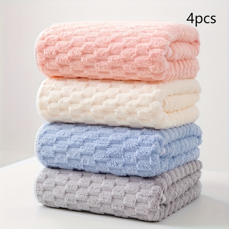 Parure 4 serviettes bain luxe super douces super absorbantes — vue 5