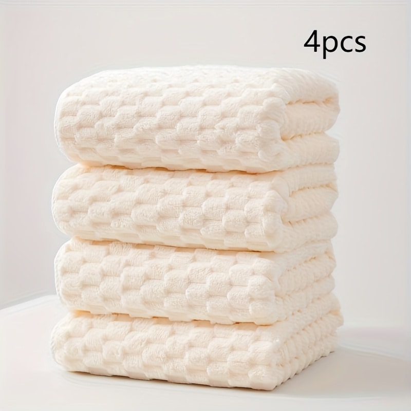 Parure 4 serviettes bain luxe super douces super absorbantes — vue 3