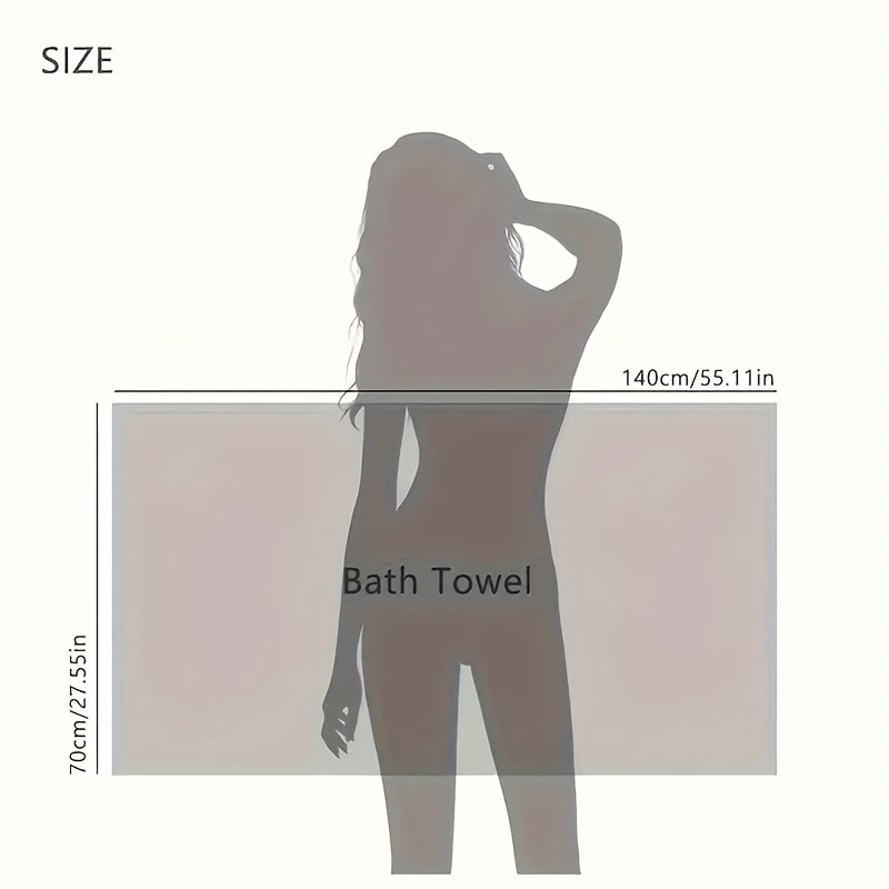 Parure 4 serviettes bain luxe super douces super absorbantes — vue 9