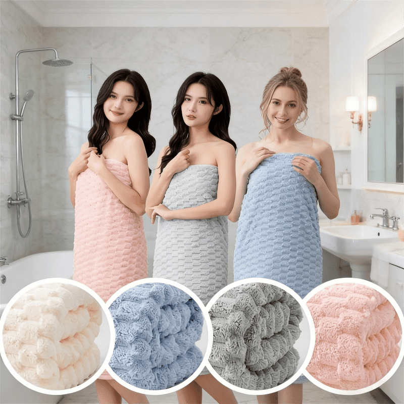 Parure 4 serviettes bain luxe super douces super absorbantes — vue 7