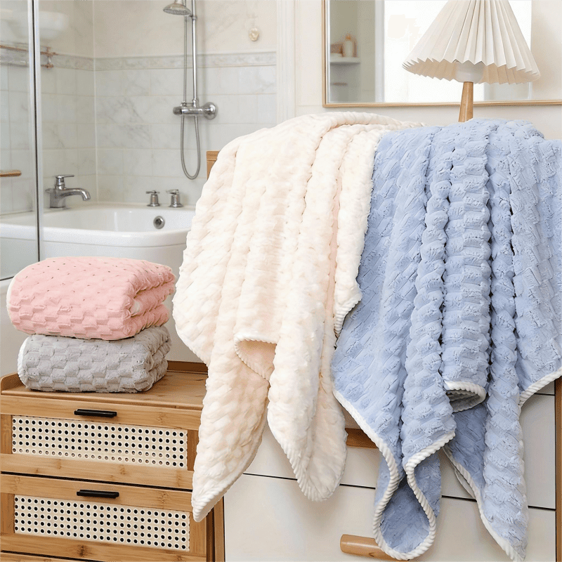 Parure 4 serviettes bain luxe super douces super absorbantes — vue 8