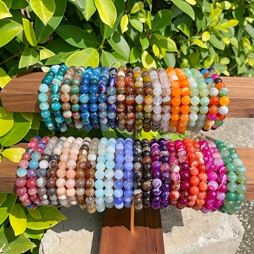 Ensemble 60 bracelets perlés main style bohème — vue 2
