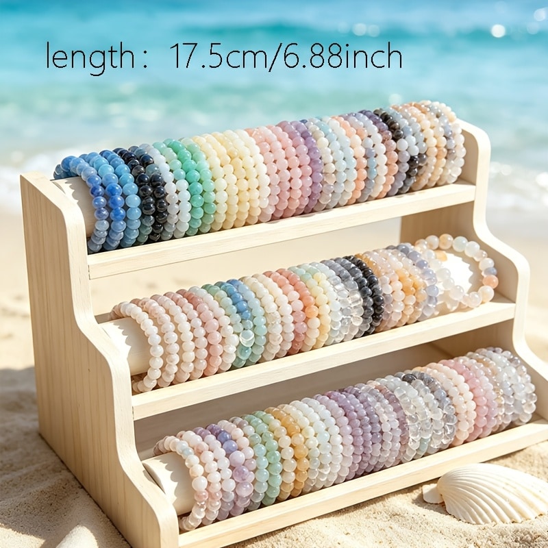 Ensemble 70 bracelets bohèmes à main perles couleurs — vue 4