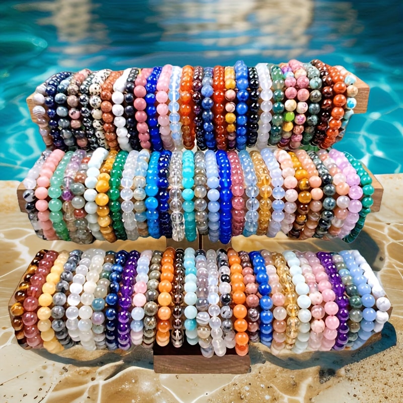 Ensemble 60 bracelets perlés main style bohème — vue 5