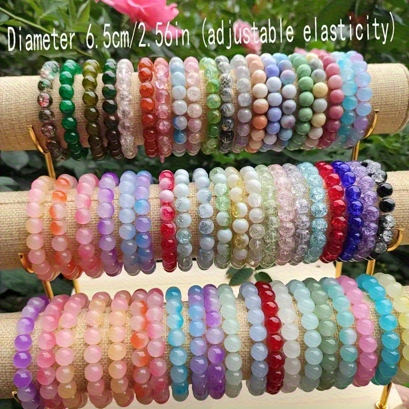 Ensemble 60 bracelets perlés main style bohème — vue 6