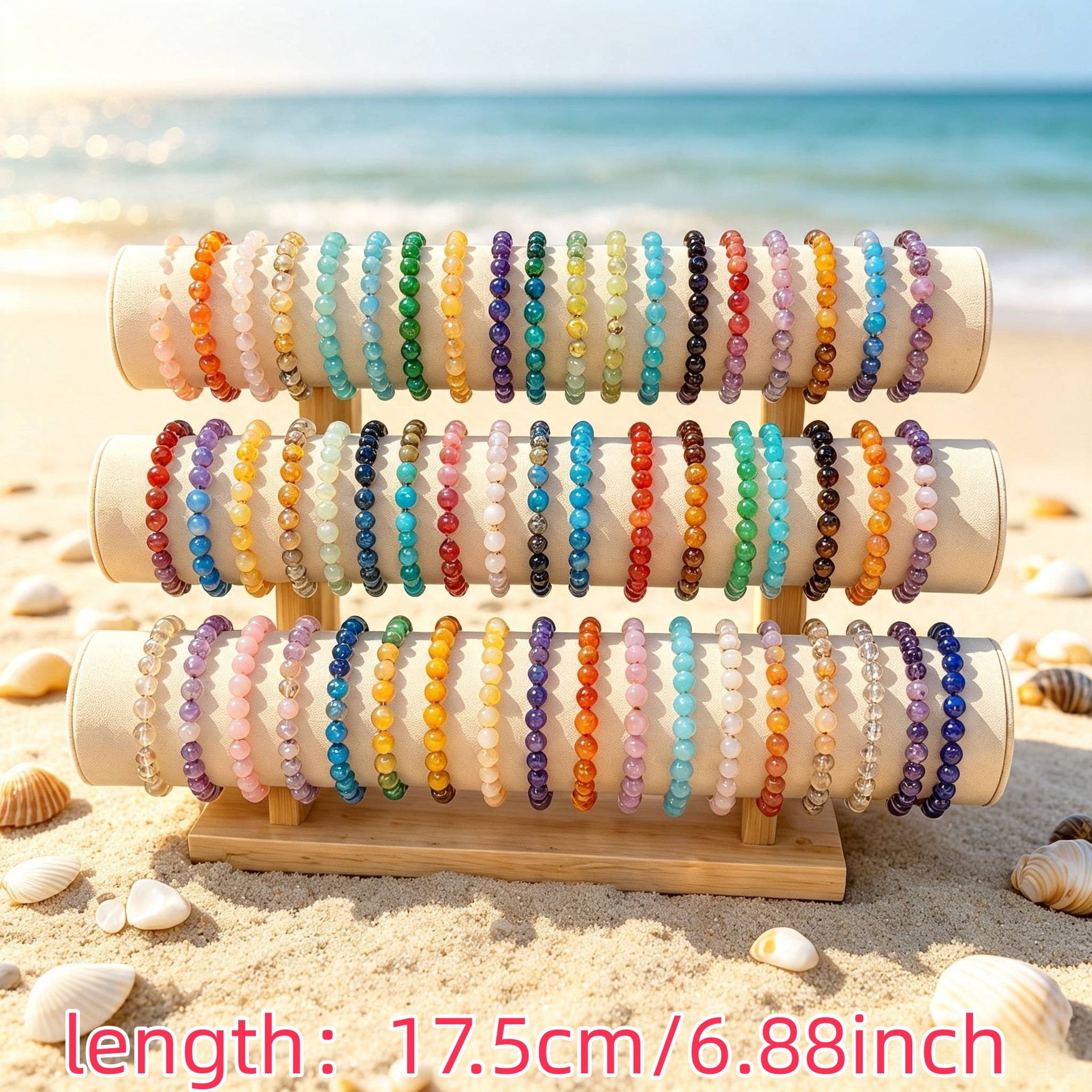 Lot aléatoire 89pcs + 11pcs (cadeau) bracelets empilés en — vue 4