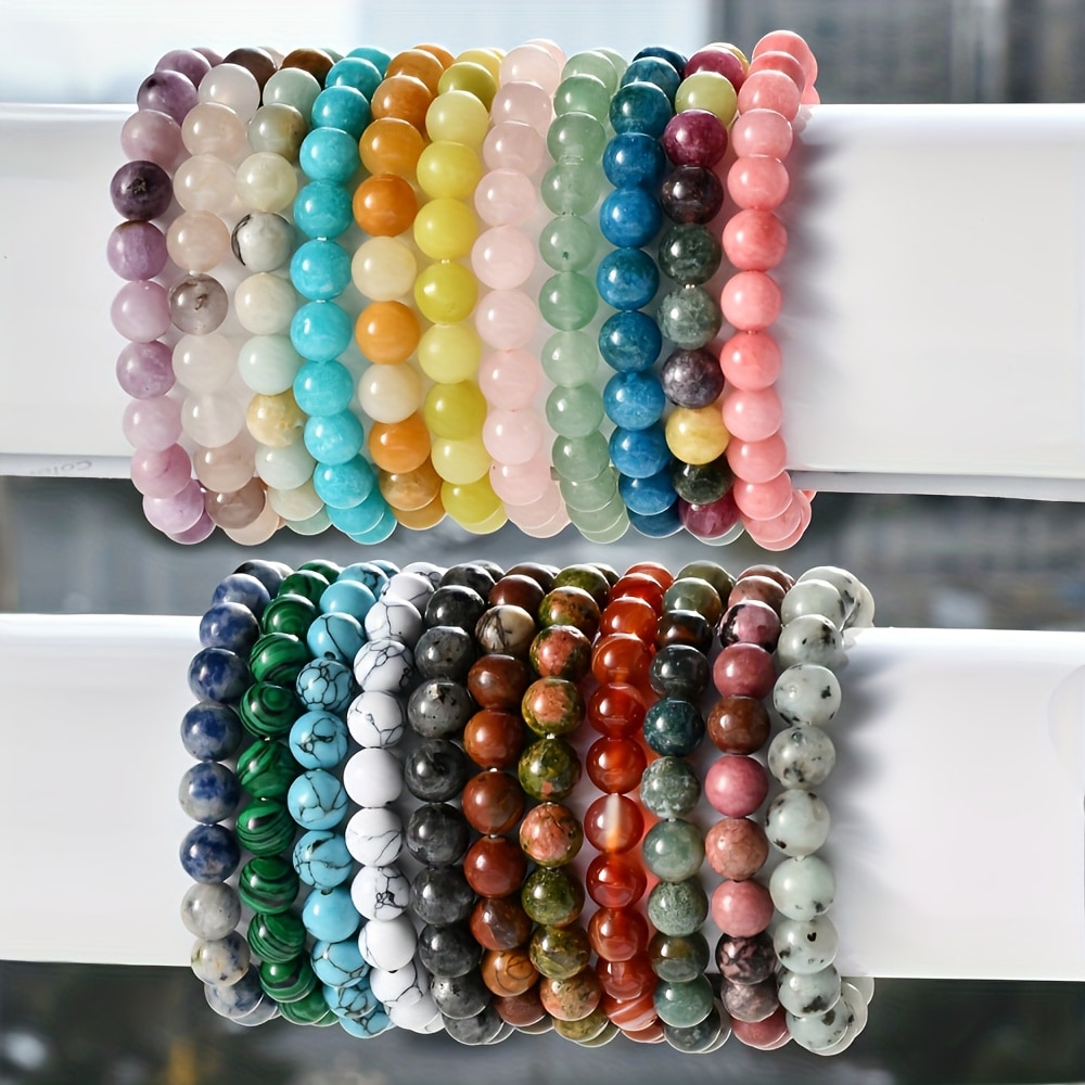 Ensemble 60 bracelets perlés main style bohème — vue 10