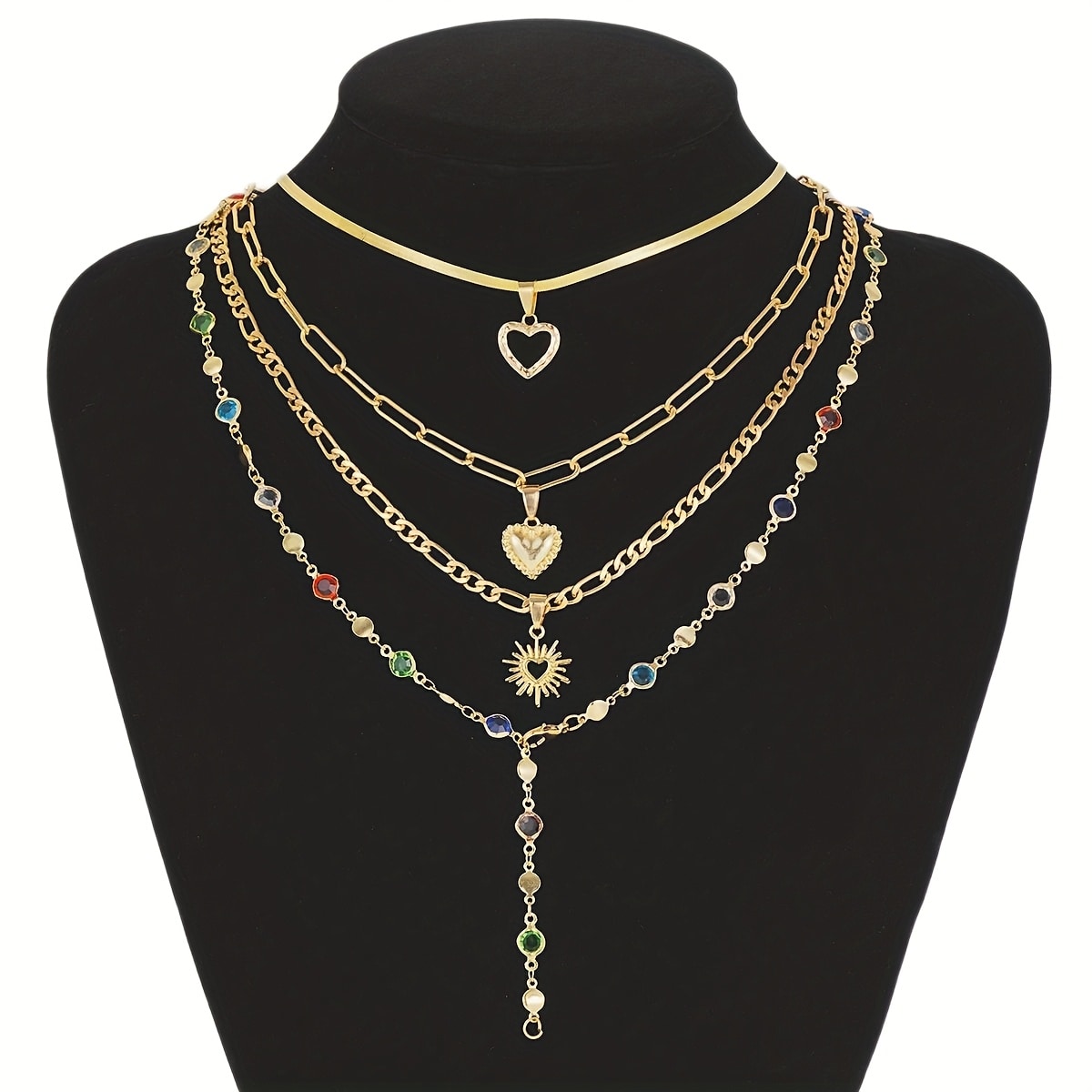 Nouveau collier chaîne vintage femmes pendentif — vue 5
