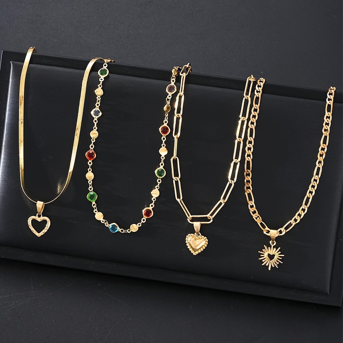 Nouveau collier chaîne vintage femmes pendentif — vue 2
