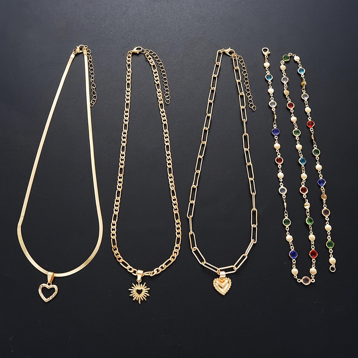 Nouveau collier chaîne vintage femmes pendentif — vue 3