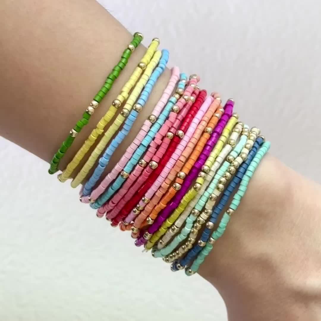 Ensemble 19 pièces perles en tube verre perles en plastique — vue 12
