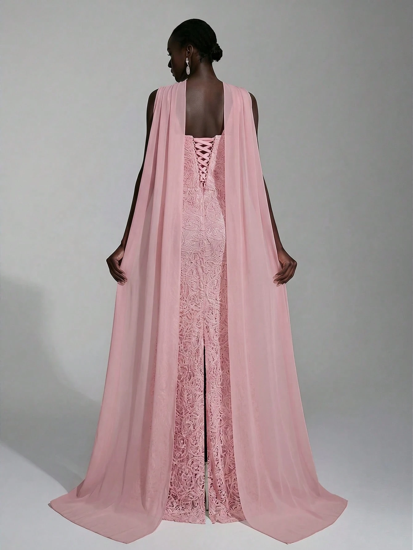 Elitara Robe de mariée blanche élégante d'automne pour mariage, soirée et fête formelle, — vue 4