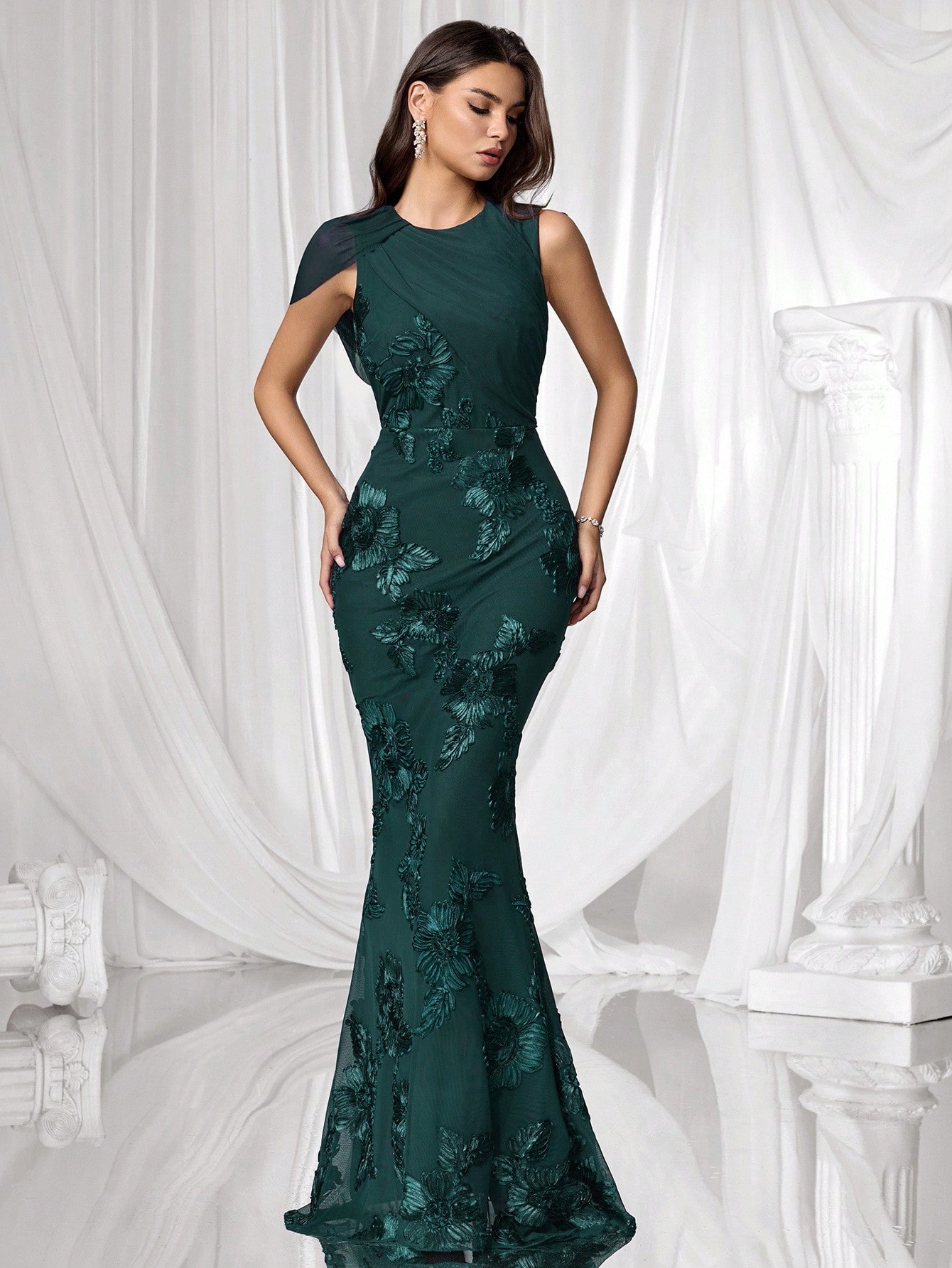 Coutiva Robe de soirée formelle (fortement ornée) Dîner de répétition de mariage Bal de — vue 6