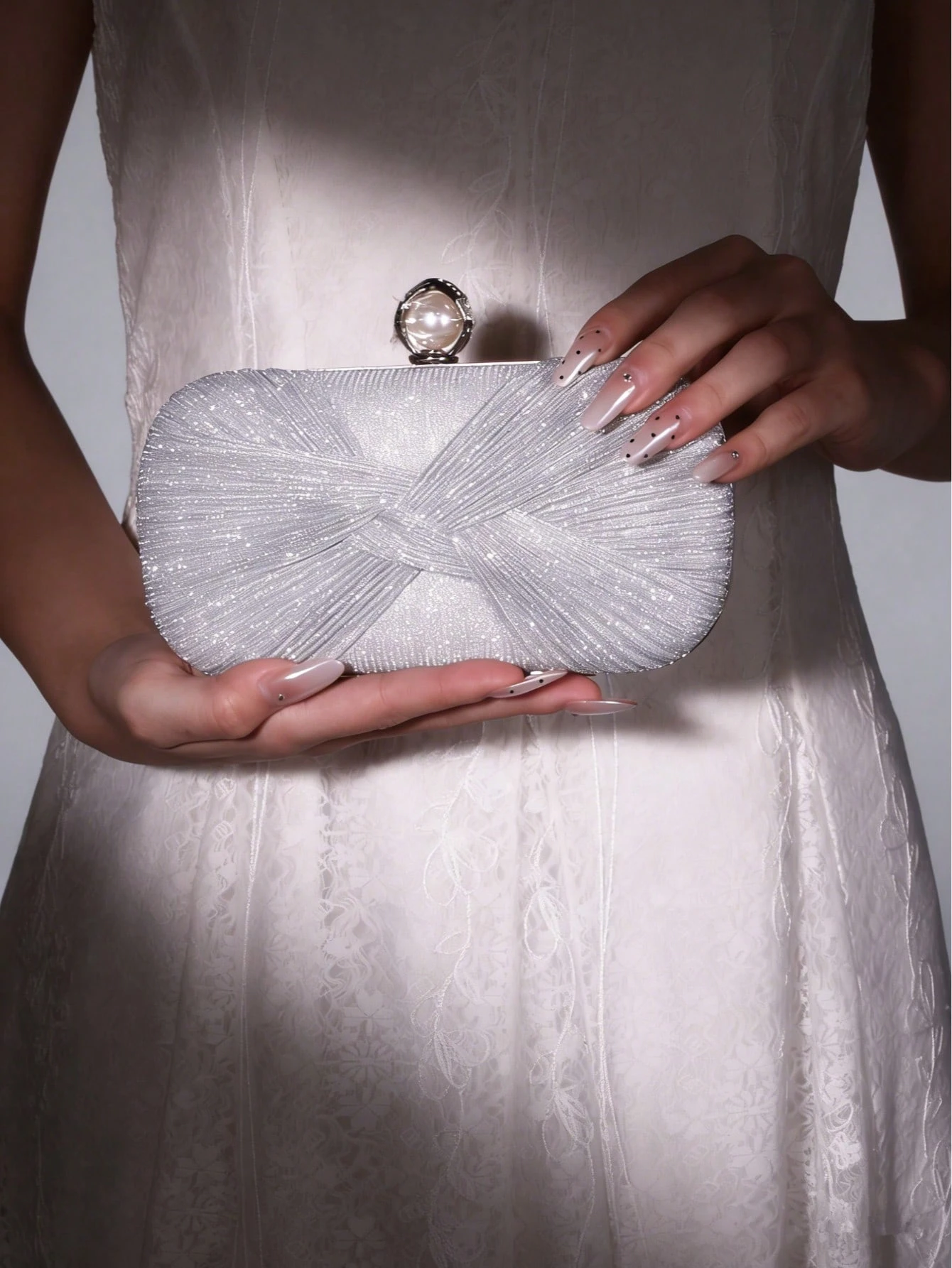 Sac de soirée mini plissé brillant élégant et à la mode — vue 5