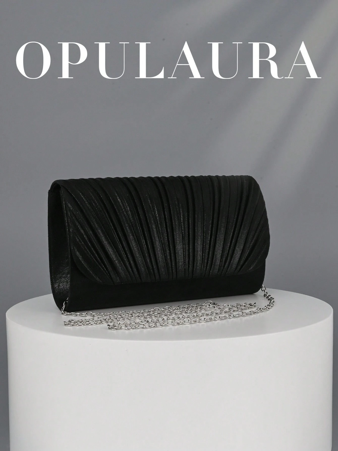 OpulAura mode Sac de soirée brillant et brillant à rabat, sac de soirée de luxe haut de — vue 3