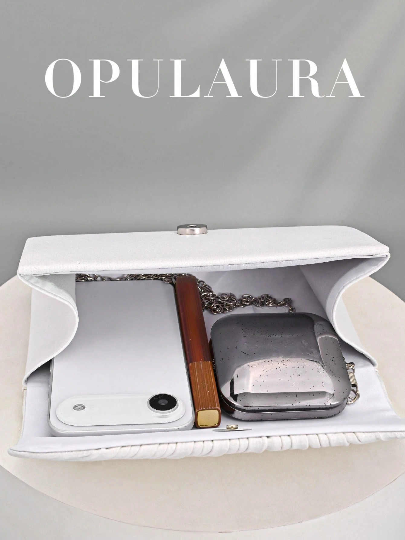 OpulAura mode Sac de soirée brillant et brillant à rabat, sac de soirée de luxe haut de — vue 10