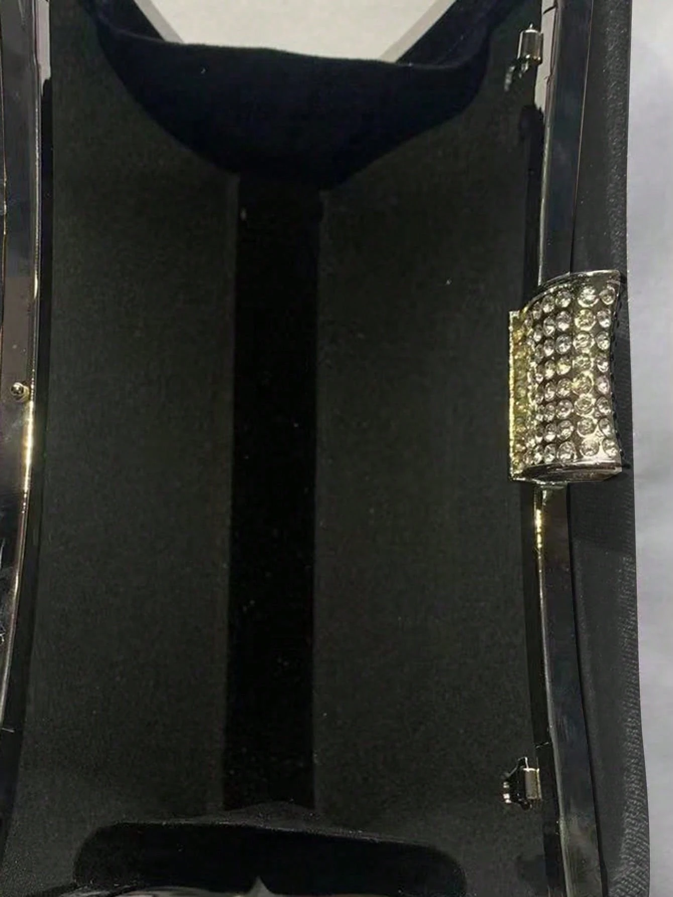 Mini Sac À Main De Soirée Glamour Pour Femmes, Embellissement De Strass Avec Poignée En — vue 12