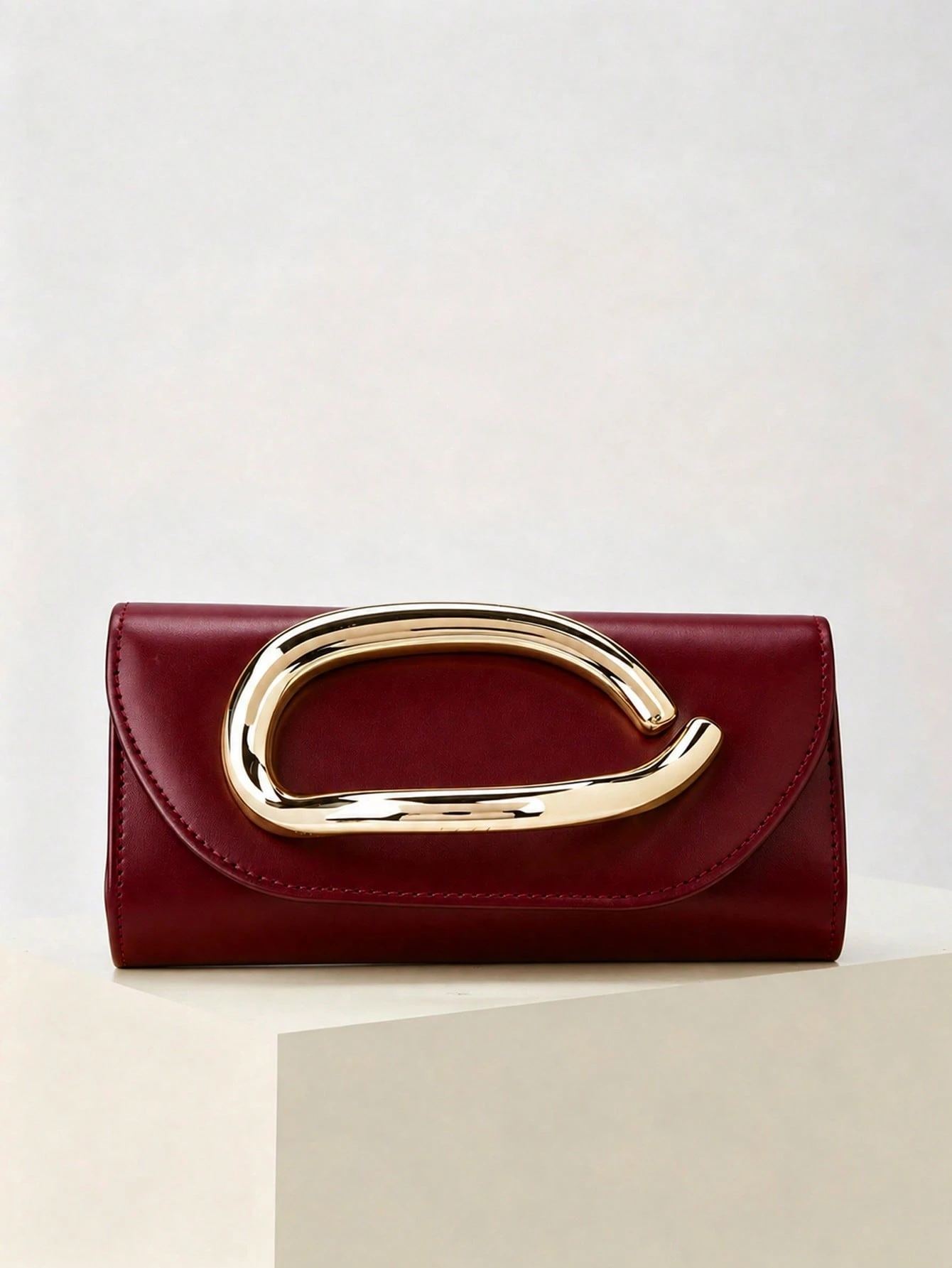 REMANLAND Pochette vintage de couleur unie, mini portefeuille polyvalent, sac à main à la — vue 11