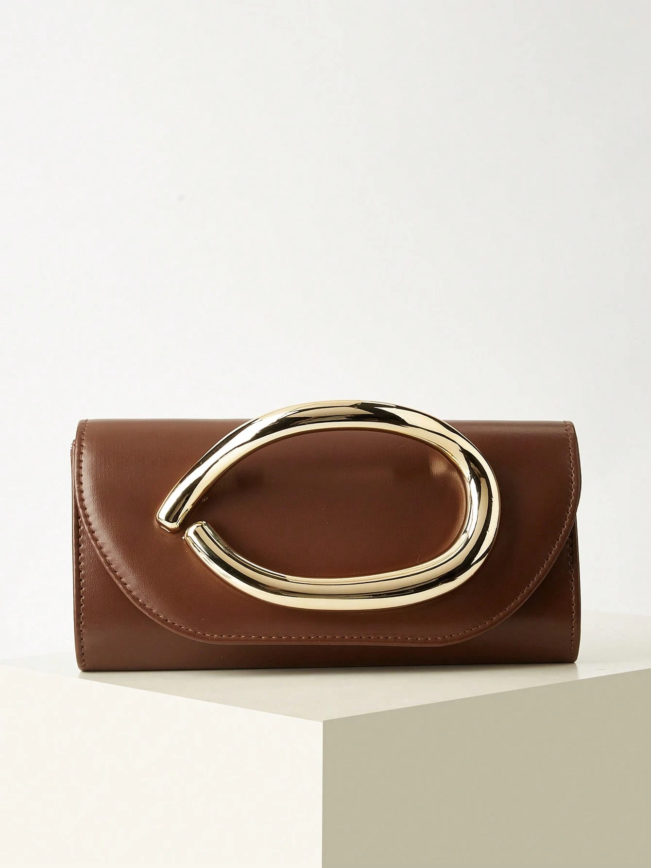 REMANLAND Pochette vintage de couleur unie, mini portefeuille polyvalent, sac à main à la — vue 12