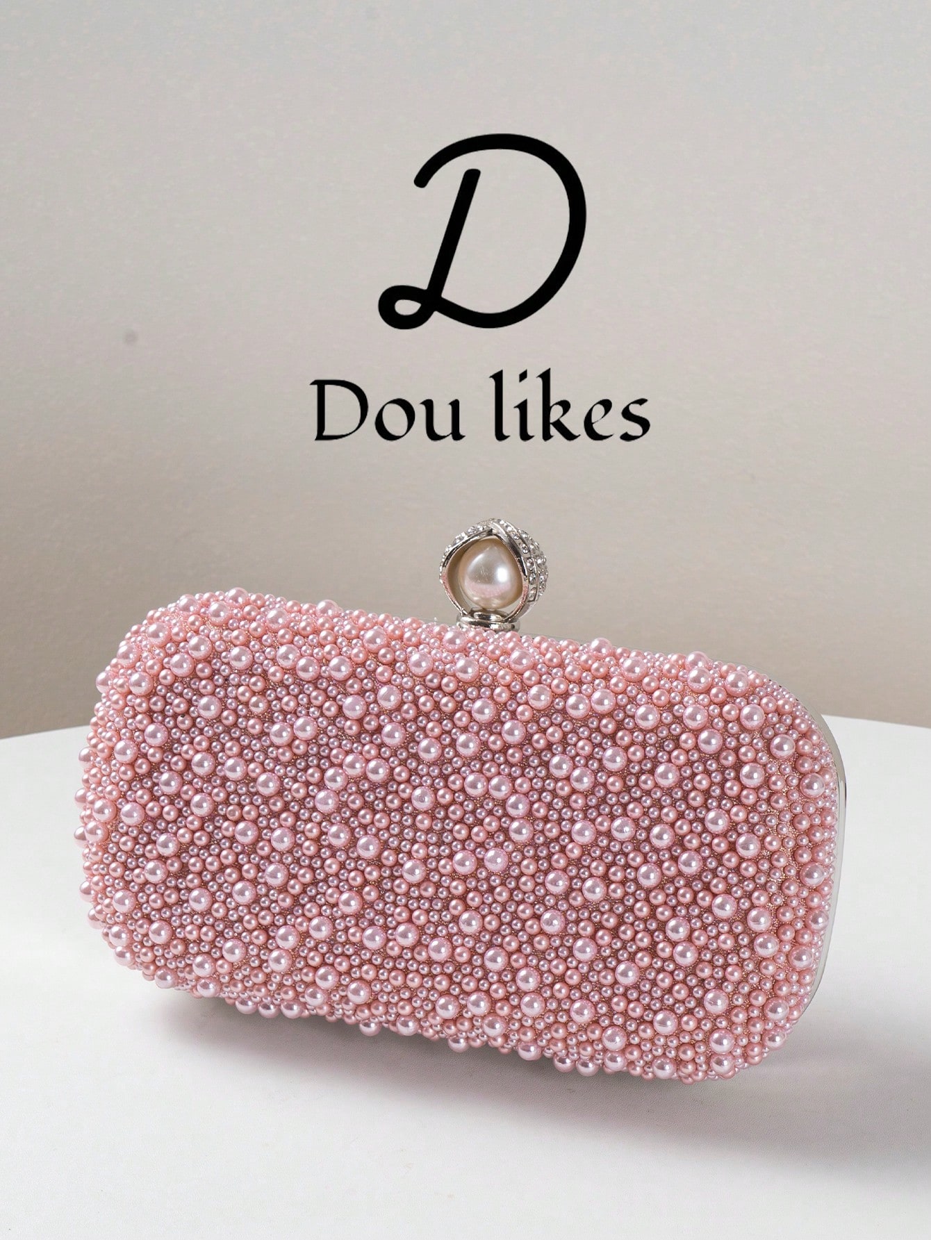 Pochette de soirée en perles blanches, Sac de soirée en perles, Pochette de fiançailles — vue 10