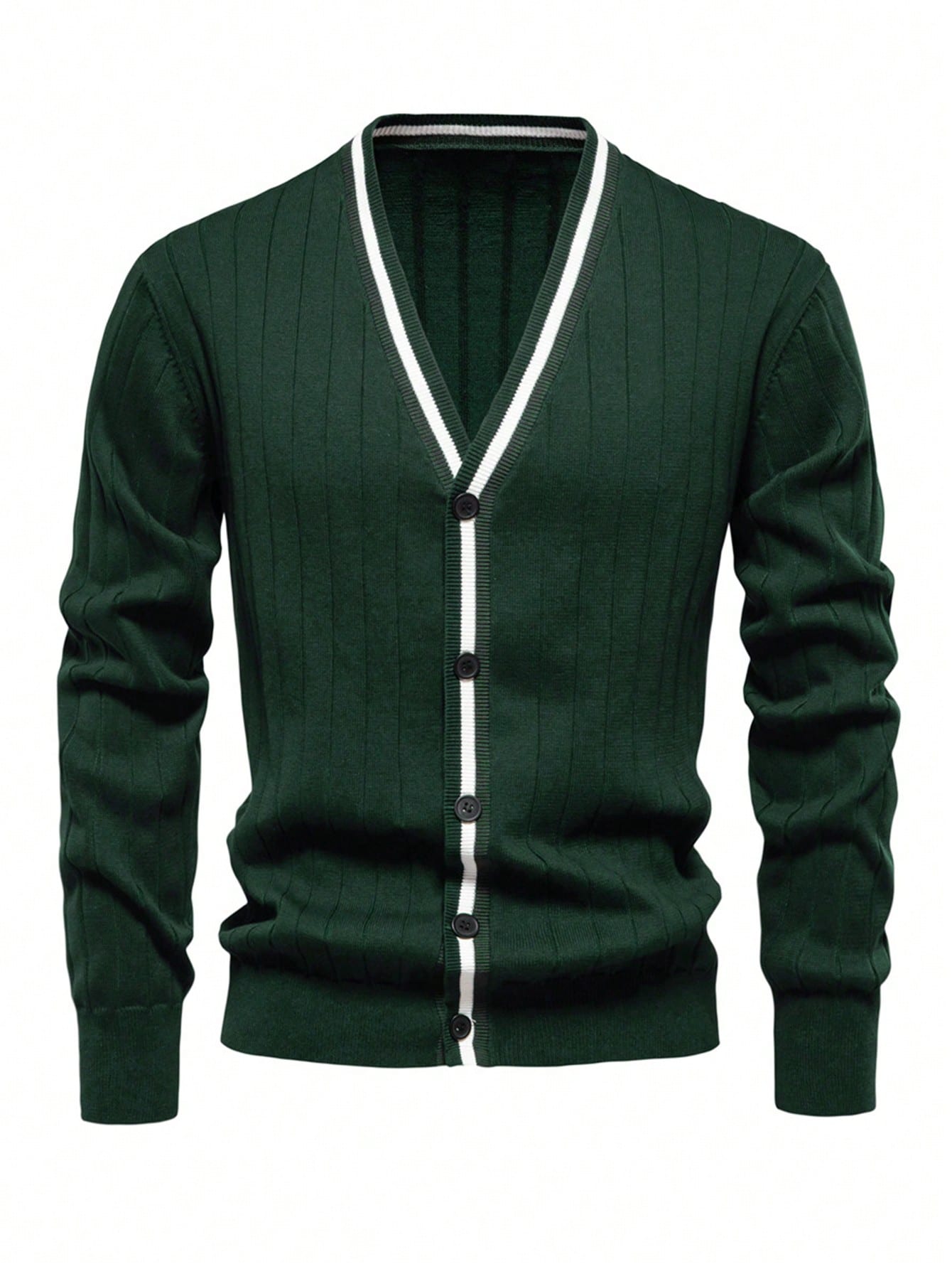 Cardigan à manches longues vintage à motif de pièce de monnaie pour hommes, convient pour — vue 6