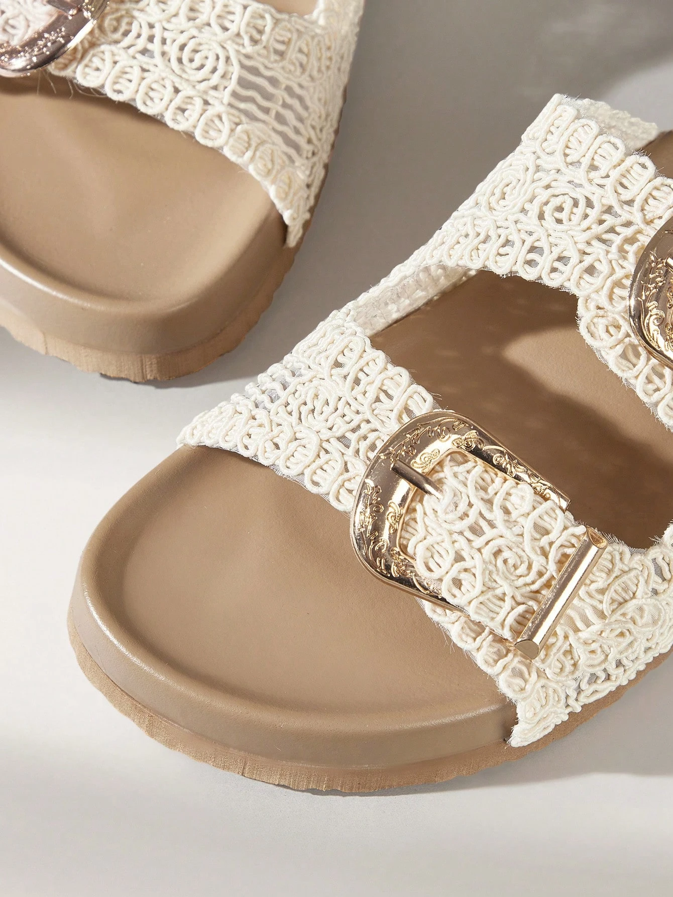 Solecia Sandales plates décontractées à lacets et à bout ouvert pour femmes, de couleur — vue 5