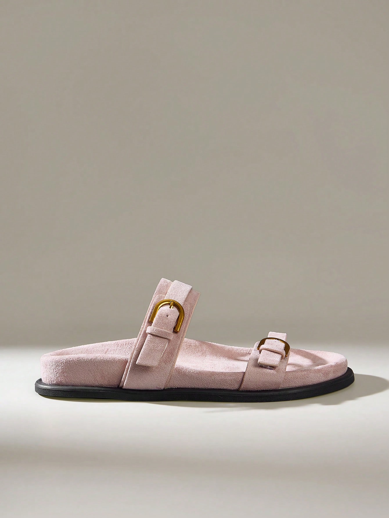 Solecia Chaussures femme, sandales plates de plage confortables bleu clair pour femmes — vue 4