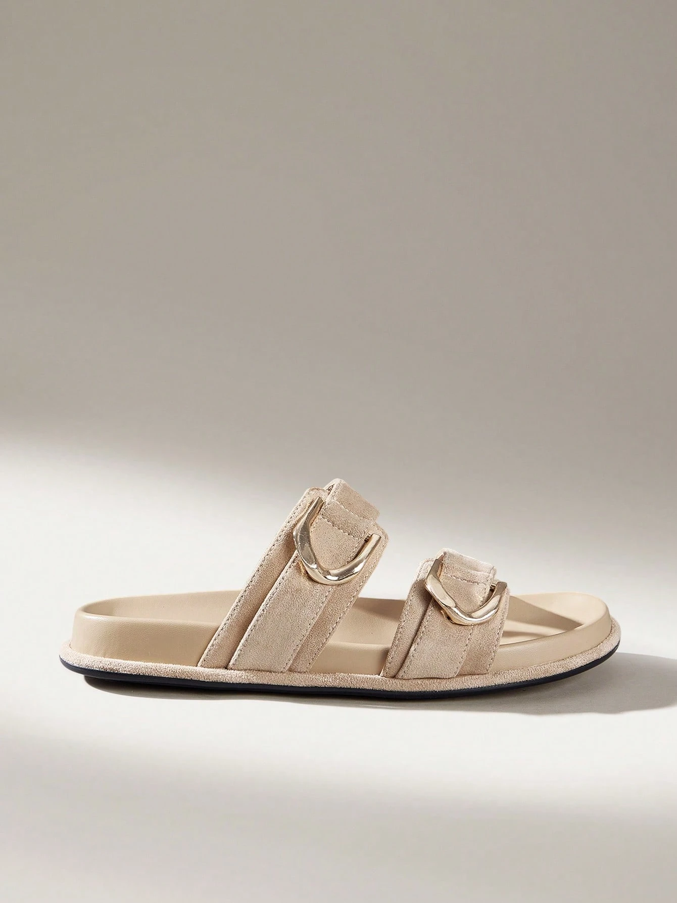 Solecia Chaussures femme, sandales plates de plage confortables bleu clair pour femmes — vue 2