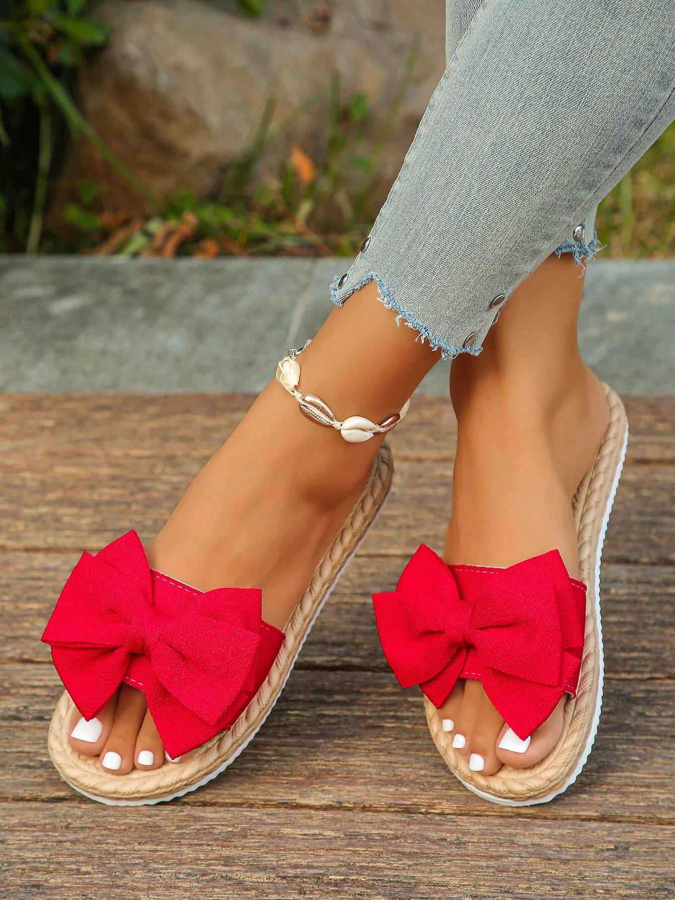 Sandales plates d'été pour femmes grandes tailles, style mode kaki, décor métallique, — vue 8