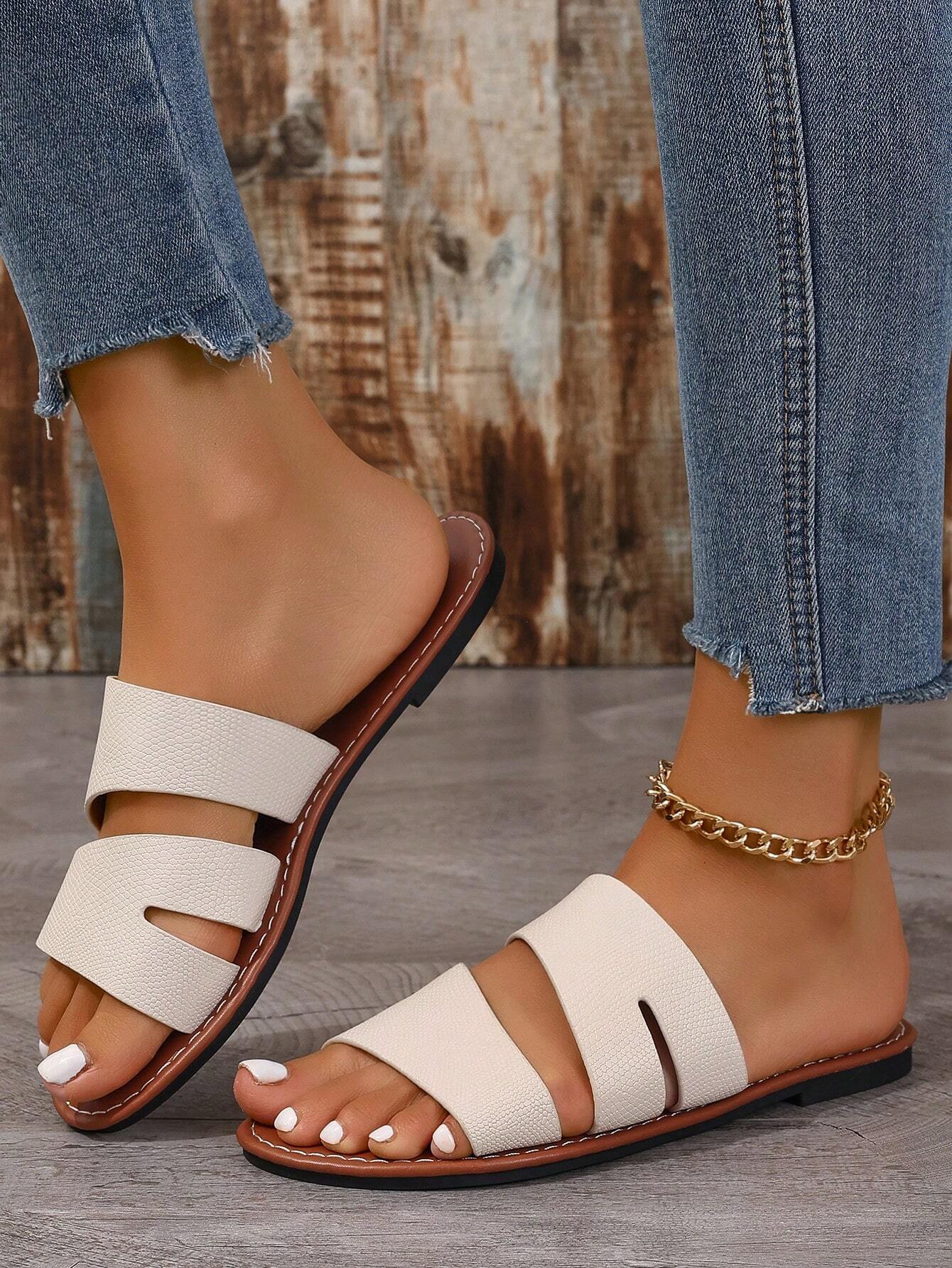 Mode décontractée, noir, orange, violet, argent, marron, imprimé léopard, chaussures — vue 14