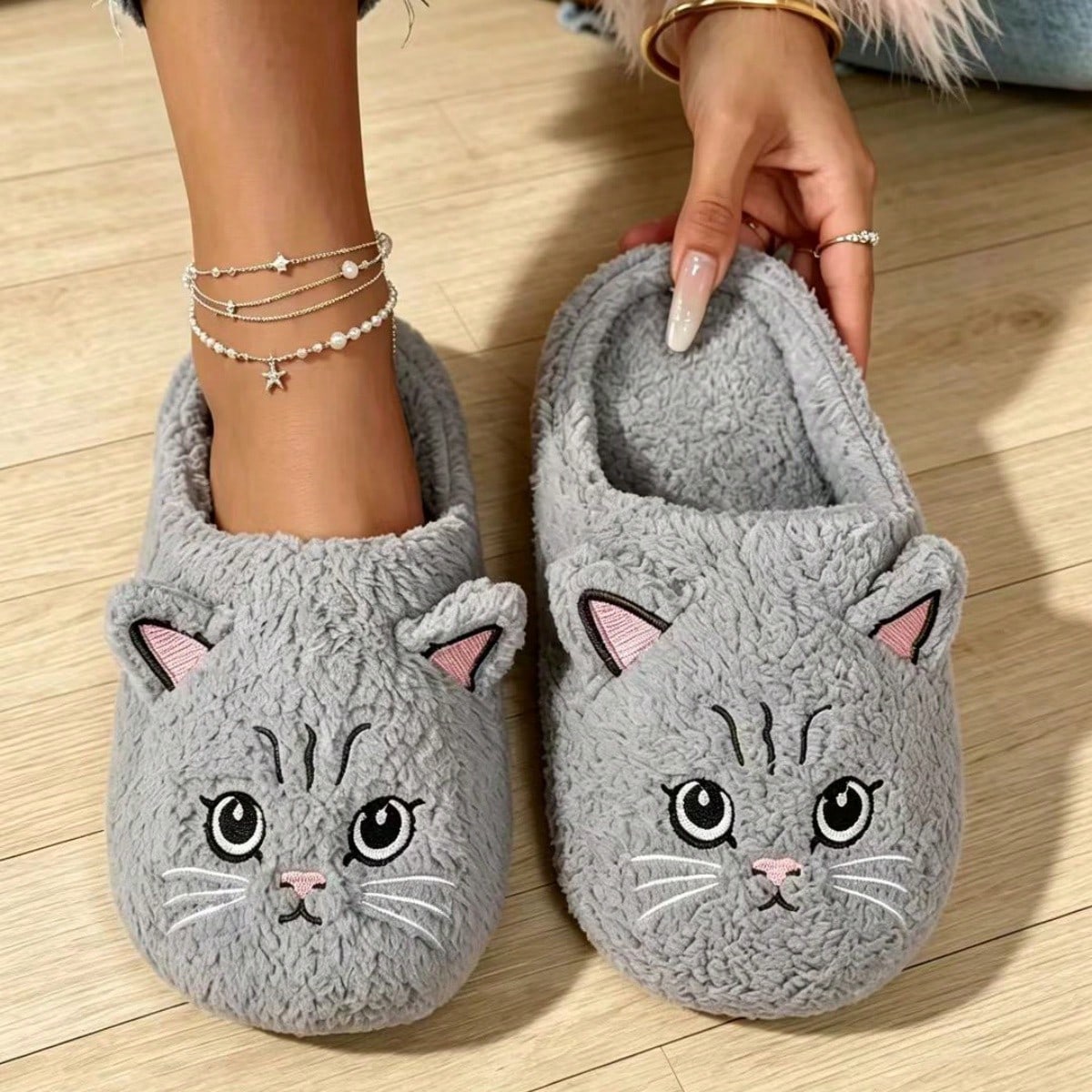 Nouvelles pantoufles d'intérieur à la mode pour couple, confortables, chaudes et