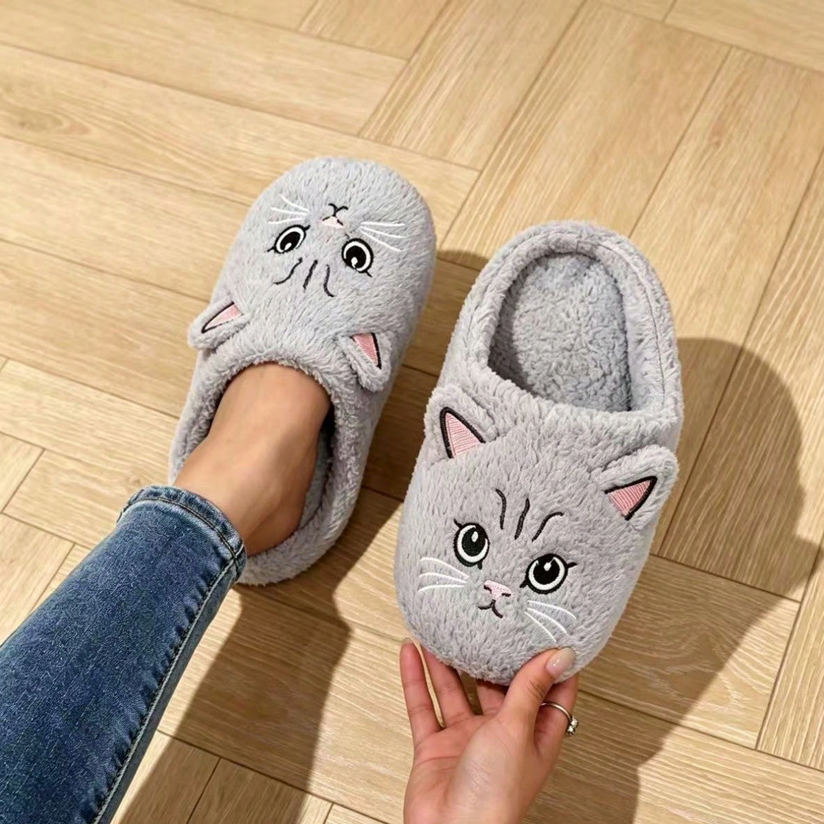 Nouvelles pantoufles d'intérieur à la mode pour couple, confortables, chaudes et — vue 3