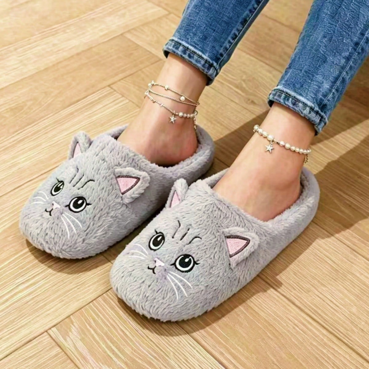 Nouvelles pantoufles d'intérieur à la mode pour couple, confortables, chaudes et — vue 4
