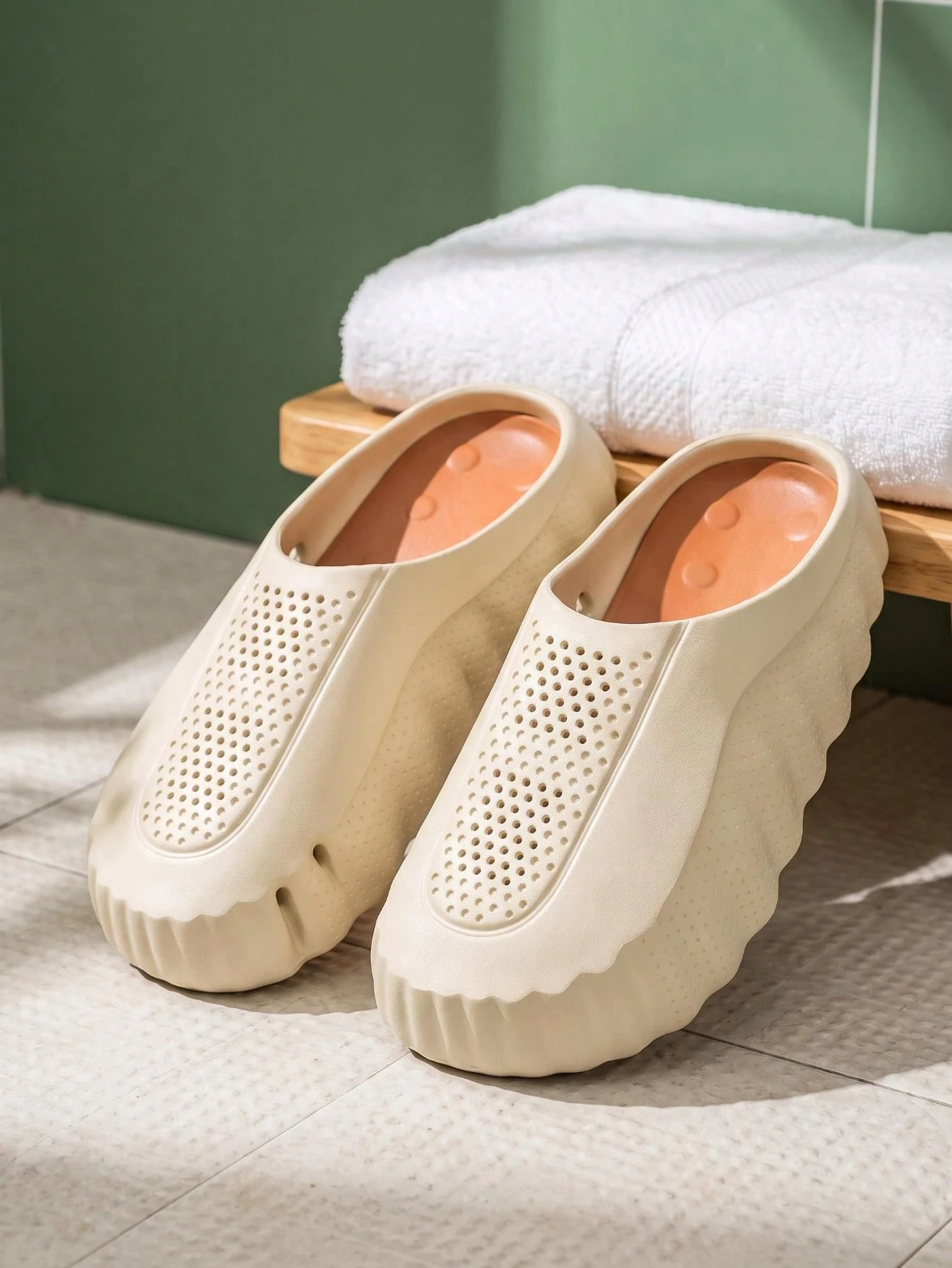 GAISIMA Sandales à enfiler pour hommes avec blocs de couleurs, aérées et à semelle — vue 7