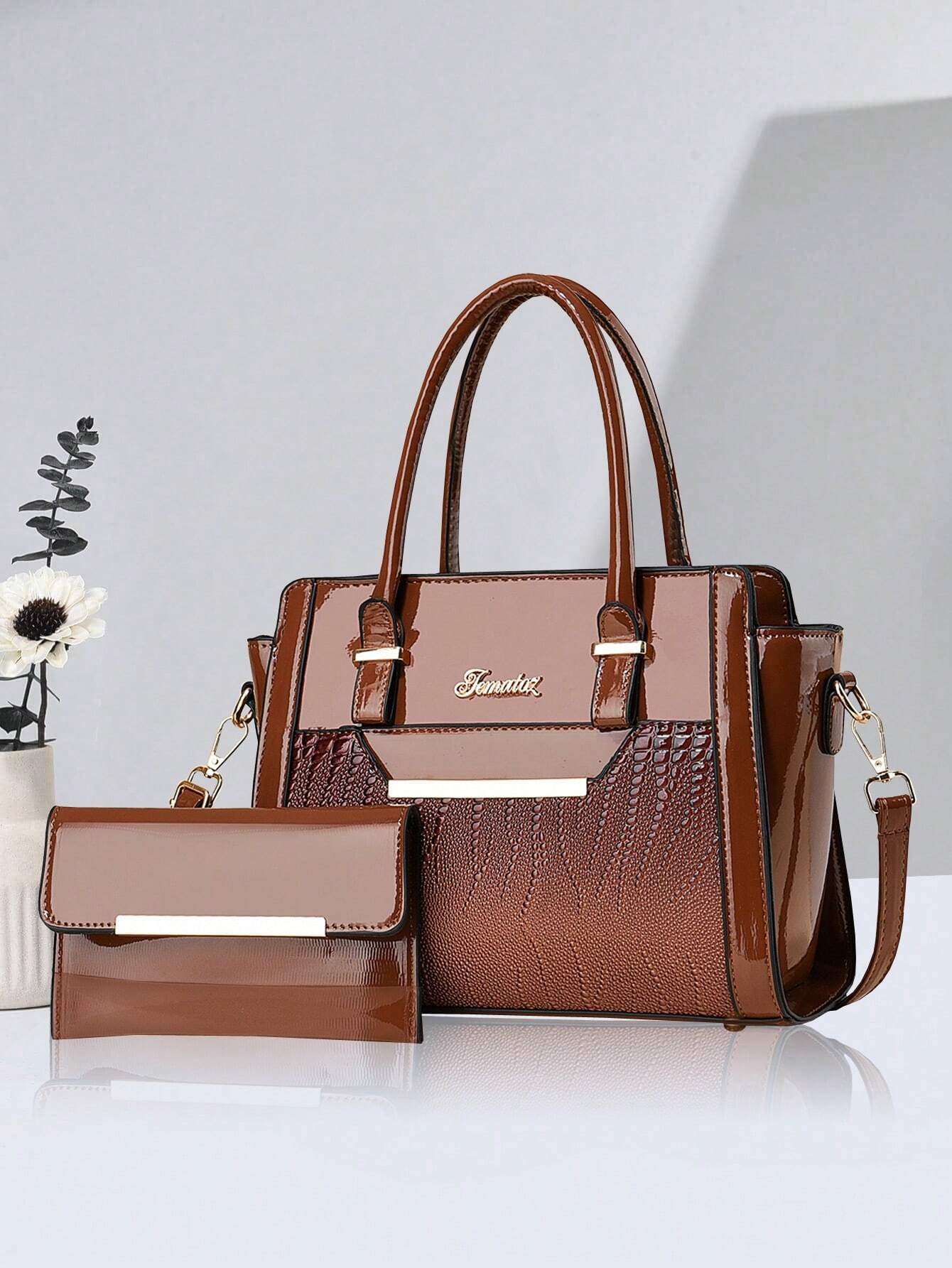 /Set Sac à bandoulière à la mode, Sac à bandoulière élégant de grande capacité, Sac à — vue 6