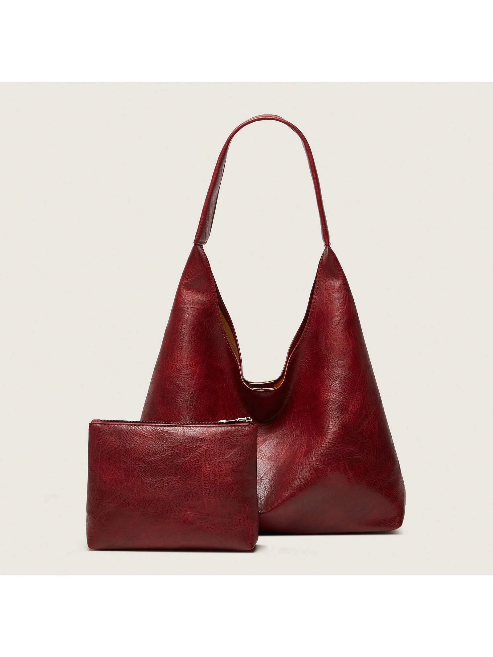 Nouveau sac fourre-tout assorti, sac à main sac à bandoulière vintage simple, grand sac — vue 2